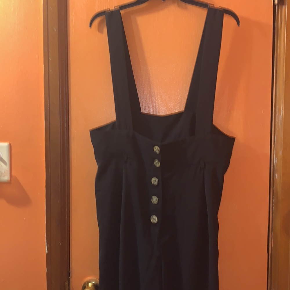 SHEIN BLACK Suspenders Romper Size XL - Picture 2 of 4